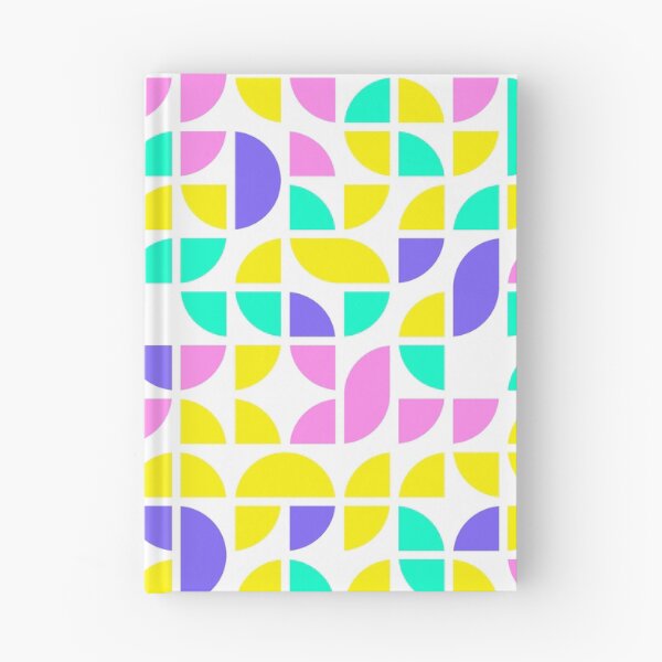 Item preview, Geometric shapes in bright neon color palette in repeated asymmetrical mosaic designed and sold by acidmit.