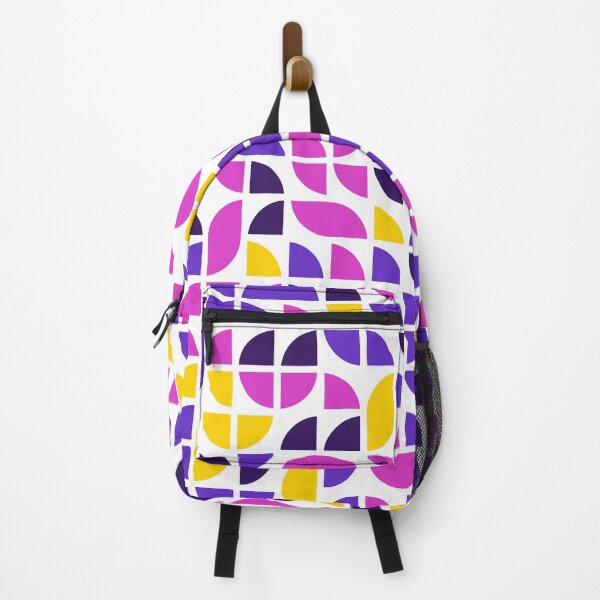 Item preview, Geometric shapes in repeated asymmetrical mosaic in bright neon color palette designed and sold by acidmit.