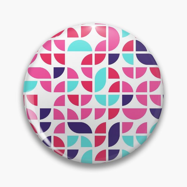 Artikelvorschau, Geometric shapes in bright neon color palette in repeated asymmetrical ornament entworfen und verkauft von acidmit.