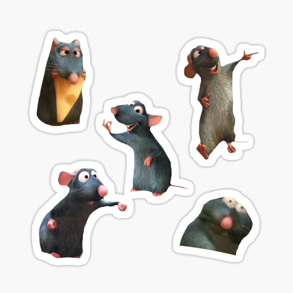 Artikel-Vorschau von Remy Sticker Pack, designt und verkauft von The artful garden .