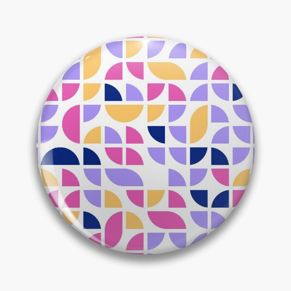 Artikelvorschau, Geometric shapes in repeated asymmetrical ornament in bright neon color palette entworfen und verkauft von acidmit.