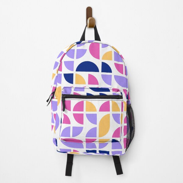 Item preview, Geometric shapes in repeated asymmetrical ornament in bright neon color palette designed and sold by acidmit.