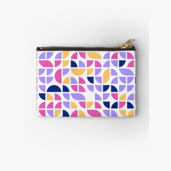 Item preview, Geometric shapes in repeated asymmetrical ornament in bright neon color palette designed and sold by acidmit.