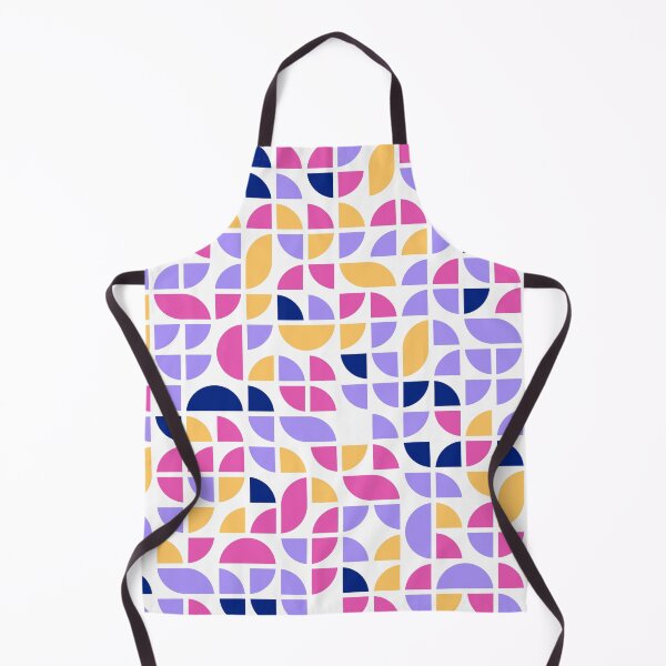 Item preview, Geometric shapes in repeated asymmetrical ornament in bright neon color palette designed and sold by acidmit.