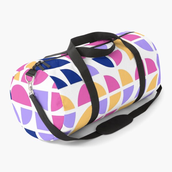 Item preview, Geometric shapes in repeated asymmetrical ornament in bright neon color palette designed and sold by acidmit.