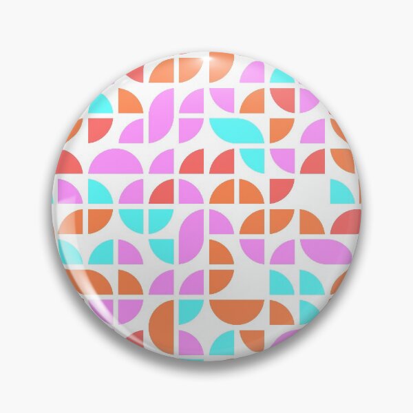 Artikelvorschau, Repeated asymmetrical ornament with geometric shapes in bright neon color palette entworfen und verkauft von acidmit.