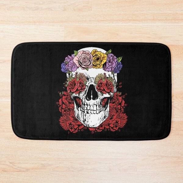 Item preview, skull with flowers  designed and sold by Darcoss.