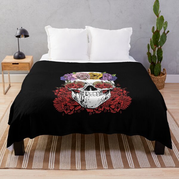 Item preview, skull with flowers  designed and sold by Darcoss.