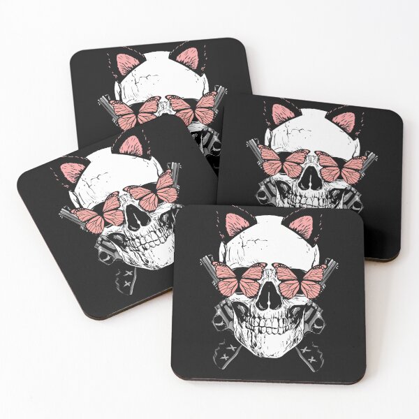 Item preview, skull with butterfly  designed and sold by Darcoss.