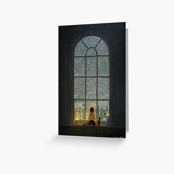 heavy snow Greeting Card