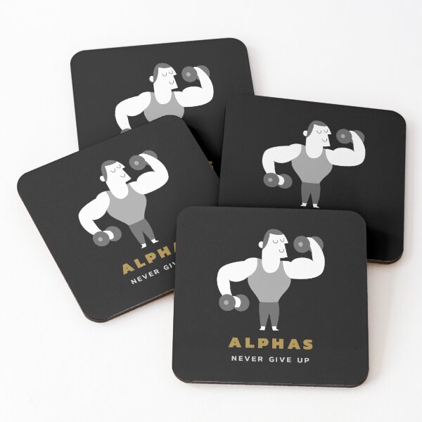 Item preview, Alphas Never Give Up Motivation Weight Lifting designed and sold by Captivation.