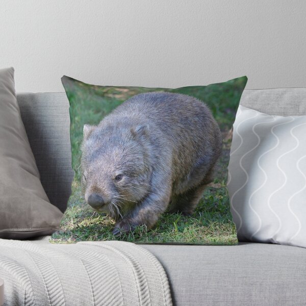 Common Wombat Throw Pillow
