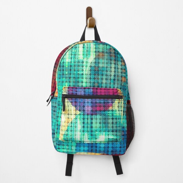 Item preview, geometric circle shape pattern abstract background in green brown blue designed and sold by Mrvell.