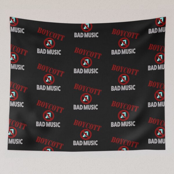 Item preview, BOYCOTT BAD MUSIC designed and sold by Gnfree.