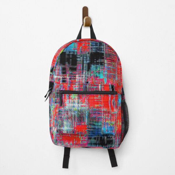 Item preview, geometric art texture abstract background in red blue black designed and sold by Mrvell.