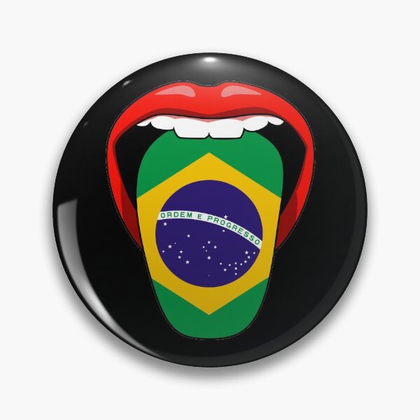 Item preview, Brazil brazilian flag tongue Pride T Shirt designed and sold by Timcito.