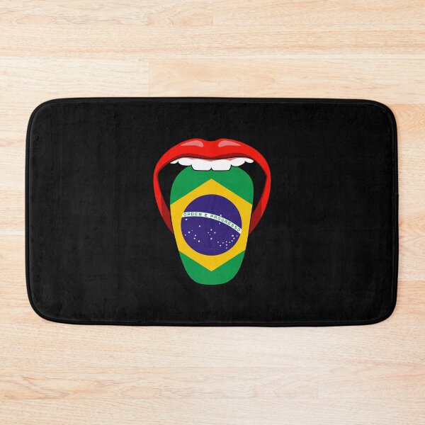 Item preview, Brazil brazilian flag tongue Pride T Shirt designed and sold by Timcito.