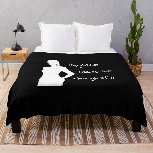 Artikelvorschau, Imagination Takes Me Through Life Phantasie Zitate Sprüche Shirt Weiß entworfen und verkauft von Paulina Vanlife.