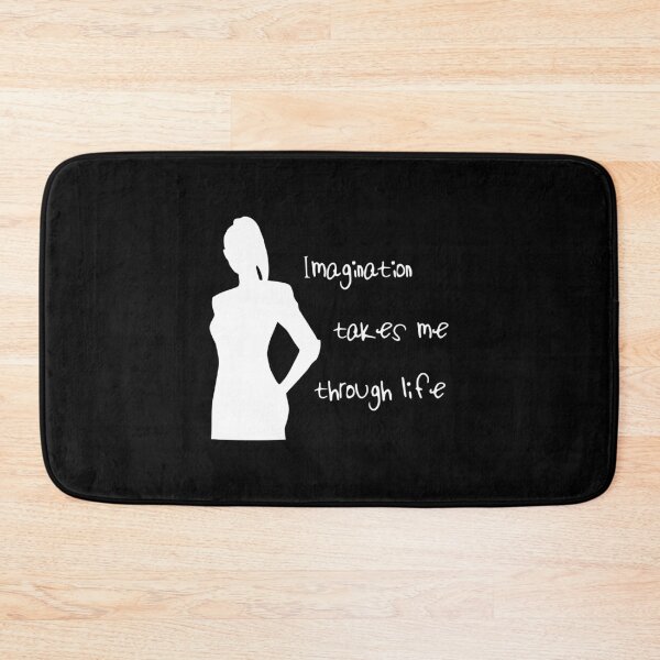 Artikelvorschau, Imagination Takes Me Through Life Phantasie Zitate Sprüche Shirt Weiß entworfen und verkauft von Paulina Vanlife.