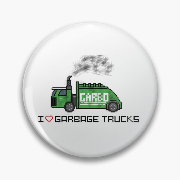 Item preview, I love garbage trucks pixel art stickers mug designed and sold by Mbad12.
