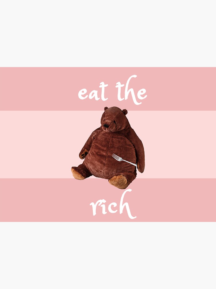 eat the rich djungelskog Sticker for Sale by Juliaafterhours
