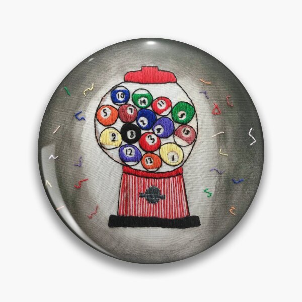 Item preview, Billiards Rainbow Gum Ball Machine Embroidery designed and sold by ashleygilland.