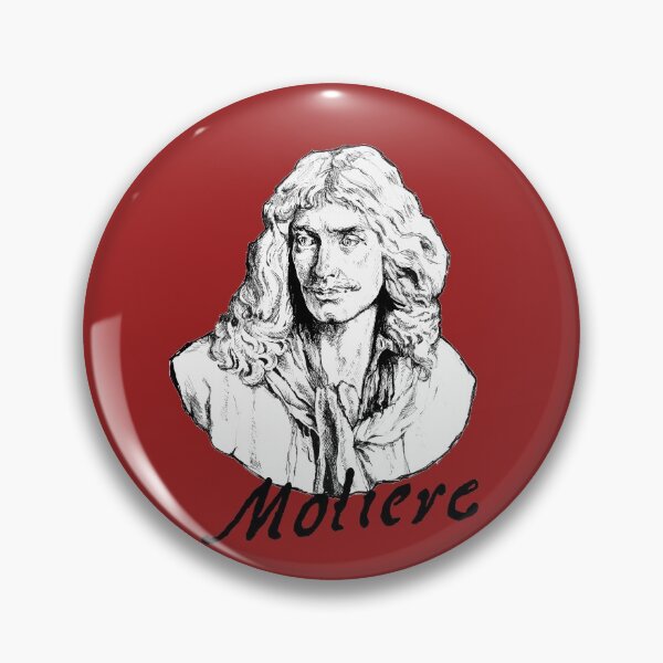 Item preview, Molière, portrait, signature designed and sold by voicivoila.