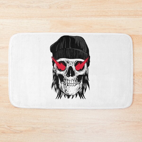 Item preview, skull with lightning in the eyes designed and sold by Darcoss.