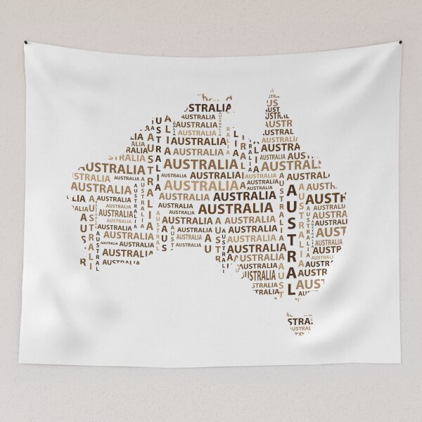Item preview, Map of continent Australia - illustration designed and sold by Danler.