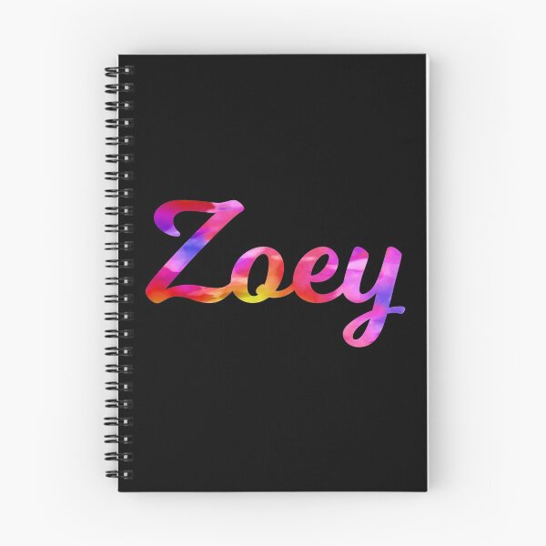 Item preview, Zoey girl's name multi-color fun designed and sold by ComicKitsch.