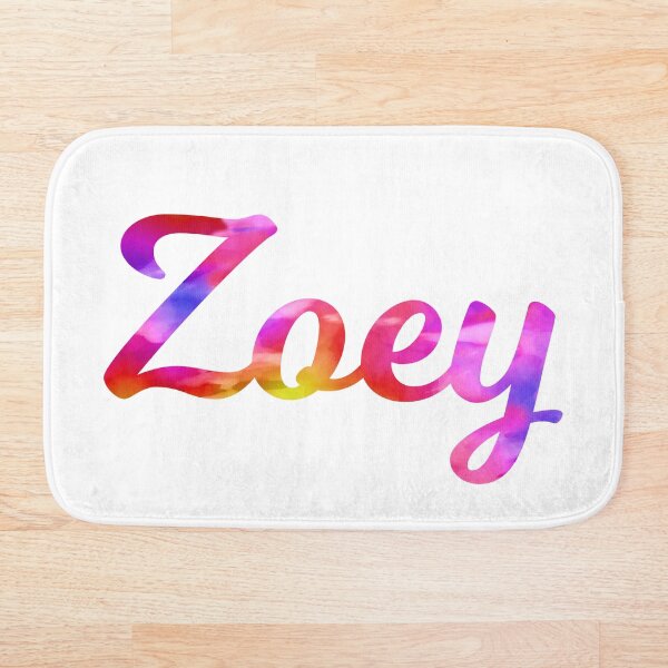 Item preview, Zoey girl's name multi-color fun designed and sold by ComicKitsch.