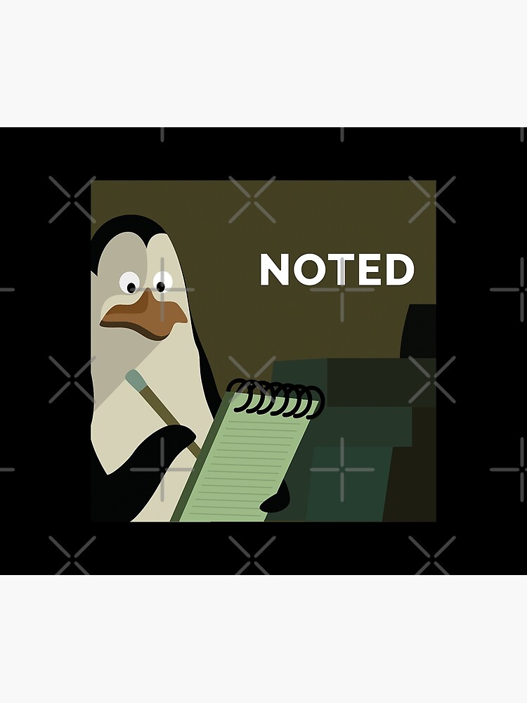 Noted Meme Penguin Hd Poster For Sale By Altohombre Redbubble