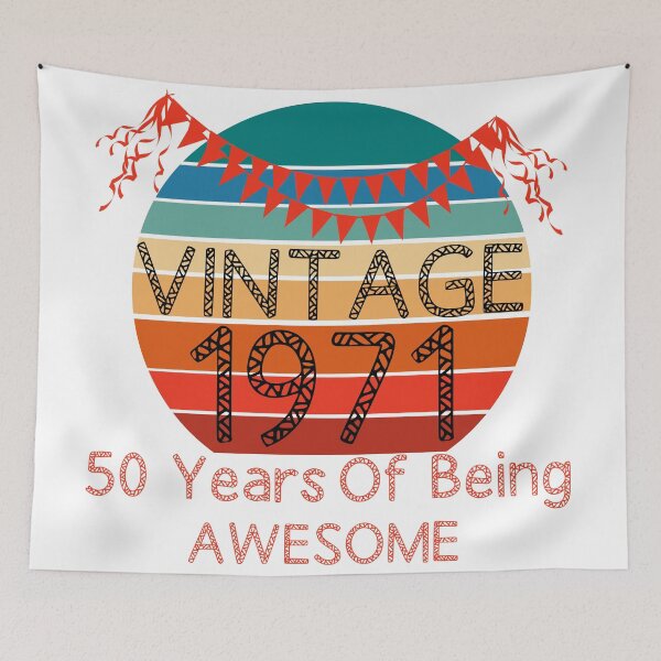Item preview, Vintage 1971 - 50th Birthday designed and sold by Rami Khalifah.