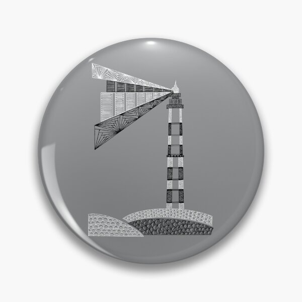 Item preview, Lighthouse in Zentangle pattern Graphic line Art  designed and sold by CarolFreire.