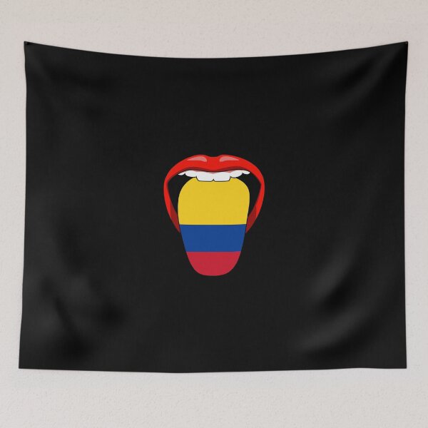 Item preview, Colombia Colombian flag tongue Pride T Shirt designed and sold by Timcito.