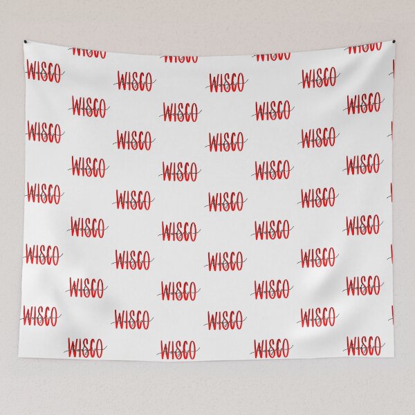 Item preview, Wisco badgers cursive design designed and sold by Lia Moran.