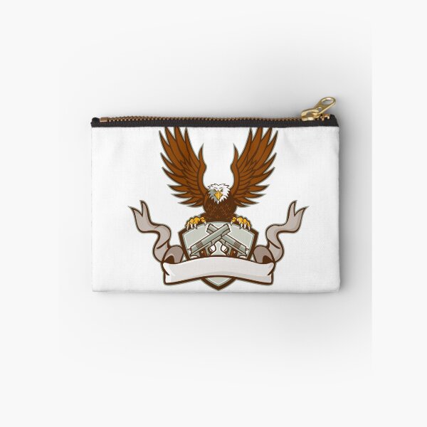 Item preview, Bald Eagle Crossed 45 Caliber Pistols Shield Retro designed and sold by patrimonio.