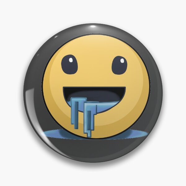 Item preview, drooling emoji - black designed and sold by ZiphGames.