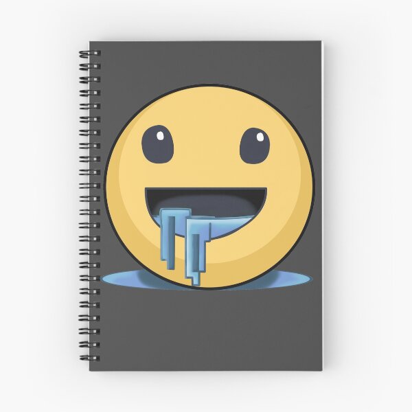 Item preview, drooling emoji - black designed and sold by ZiphGames.