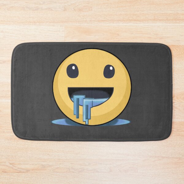 Item preview, drooling emoji - black designed and sold by ZiphGames.