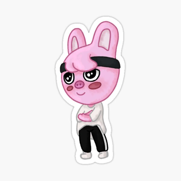 Vinyl Stickers Hangul Stickers Kpop Stray Kids SKZOO Stickers Changbin Dwaekki Stickers Changbin Dwaekki SKZOO Hangul Sticker B-grade