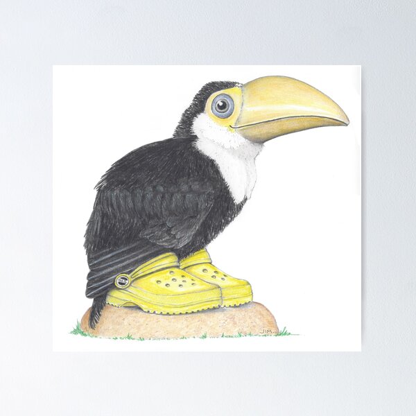 Item preview, Toucan Chick in Clogs designed and sold by JimsBirds.