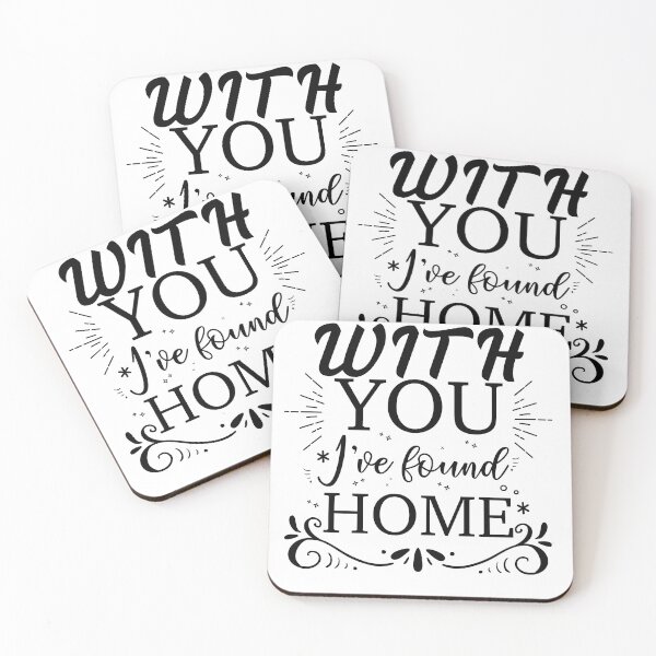 Item preview, With You i've found home Vintage Design Black Tshirt designed and sold by faudeltn.
