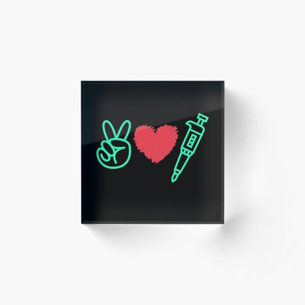Item preview, Medical Laboratory Scientist PEACE LOVE LAB PIPETTE   designed and sold by Hippiesole.