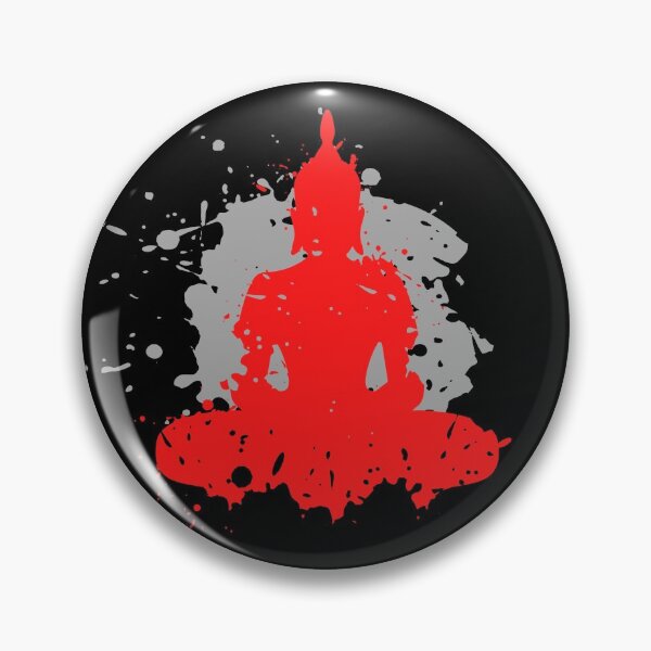 Item preview, # 42- Red Buddha - To stay relaxed while going to yoga - Kook Art designed and sold by KookArt.