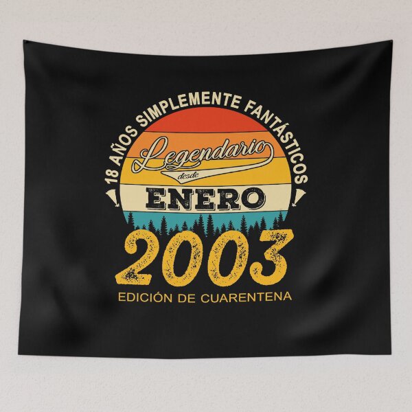Item preview, 18th Birthday 18 Years Born In 2003 January designed and sold by Renergie.