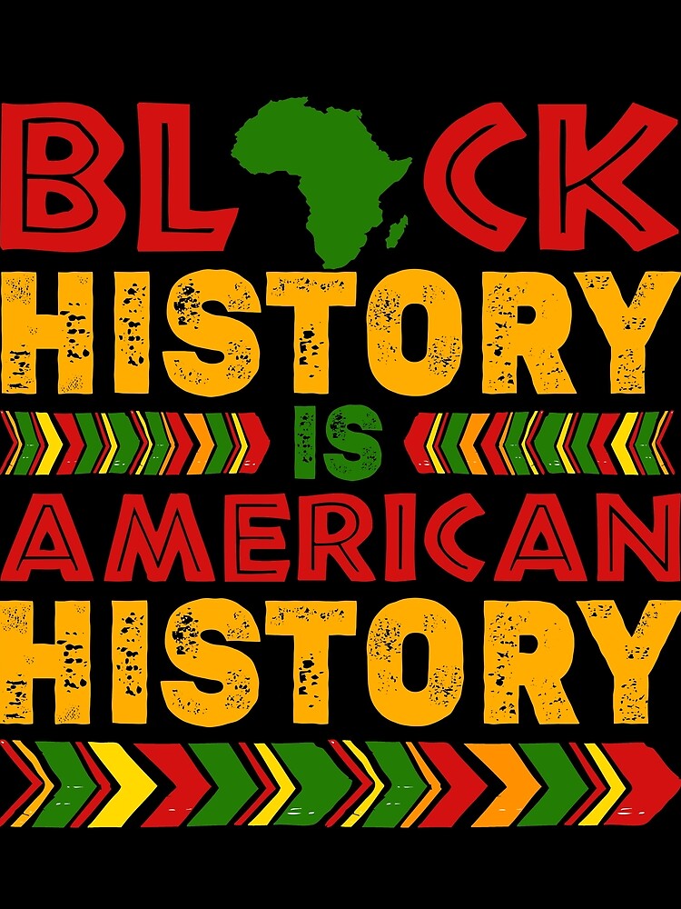 Thumbnail 3 von 3, Tuch, Black History Is American History Melanin Black History Gear designt und verkauft von DynamicDesign.