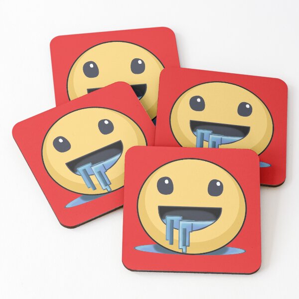 Item preview, drooling emoji - red designed and sold by ZiphGames.