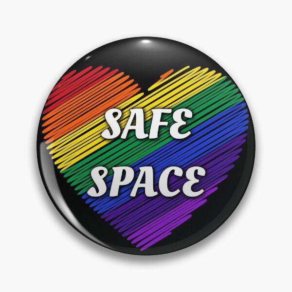 Item preview, Safe Space LGBTQ+ heart prideflag rainbow flag | support lgbtq youth designed and sold by LolioGifts.