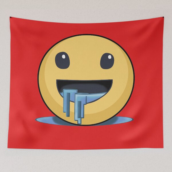 Item preview, drooling emoji - red designed and sold by ZiphGames.
